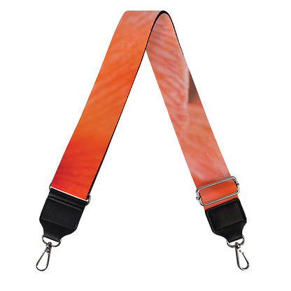 Orange Amaryllis Print Bag Strap