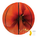 Orange Amaryllis Print Basketball