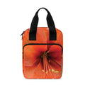 Orange Amaryllis Print Bible Tote Bag