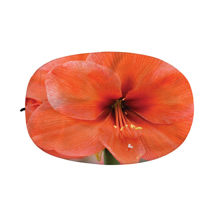 Orange Amaryllis Print Car Side Mirror Covers