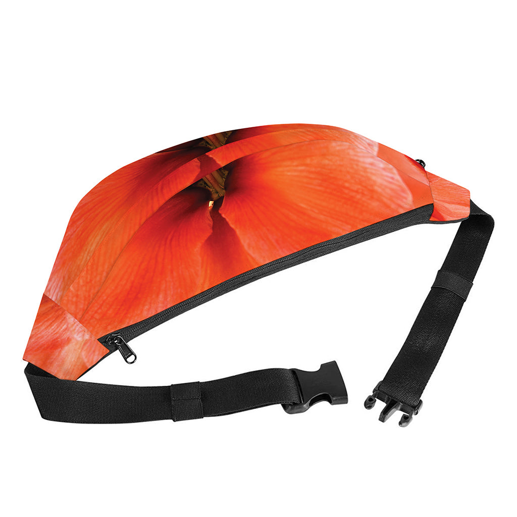 Orange Amaryllis Print Fanny Pack