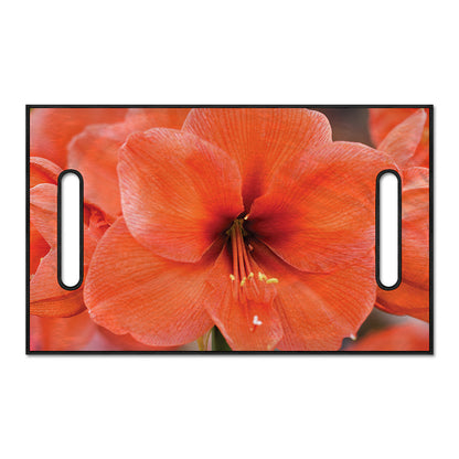 Orange Amaryllis Print Golf Cart Seat Cover