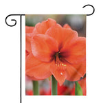 Orange Amaryllis Print House Flag