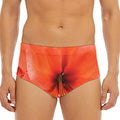 Orange Amaryllis Print Men's Triangle Swim Briefs