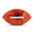 Orange Amaryllis Print Rugby Ball