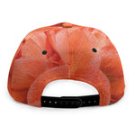 Orange Amaryllis Print Snapback Cap