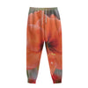 Orange Amaryllis Print Sweatpants