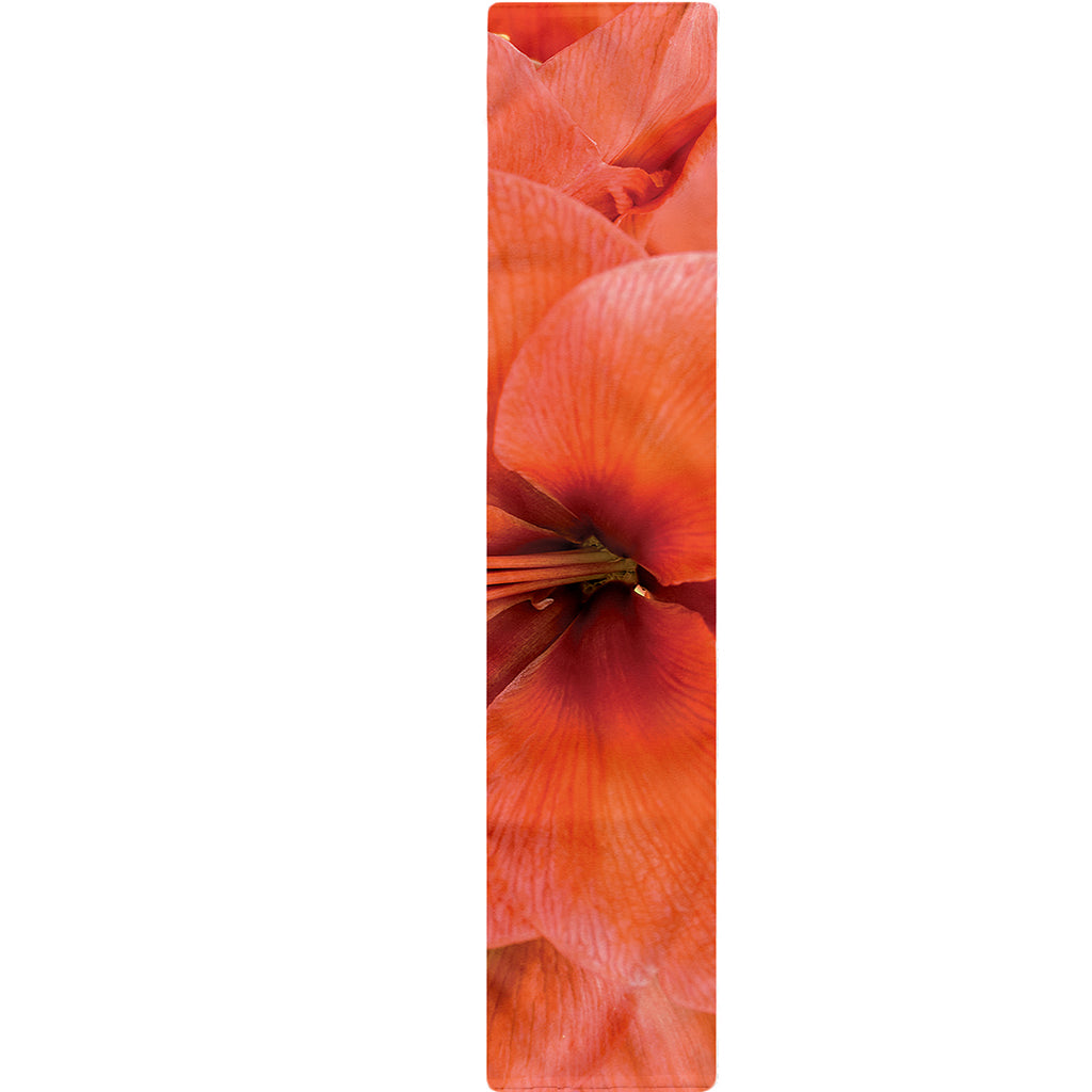 Orange Amaryllis Print Table Runner