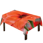 Orange Amaryllis Print Tablecloth