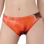 Orange Amaryllis Print Women's Panties