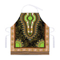 Orange And Black African Dashiki Print Adjustable Apron