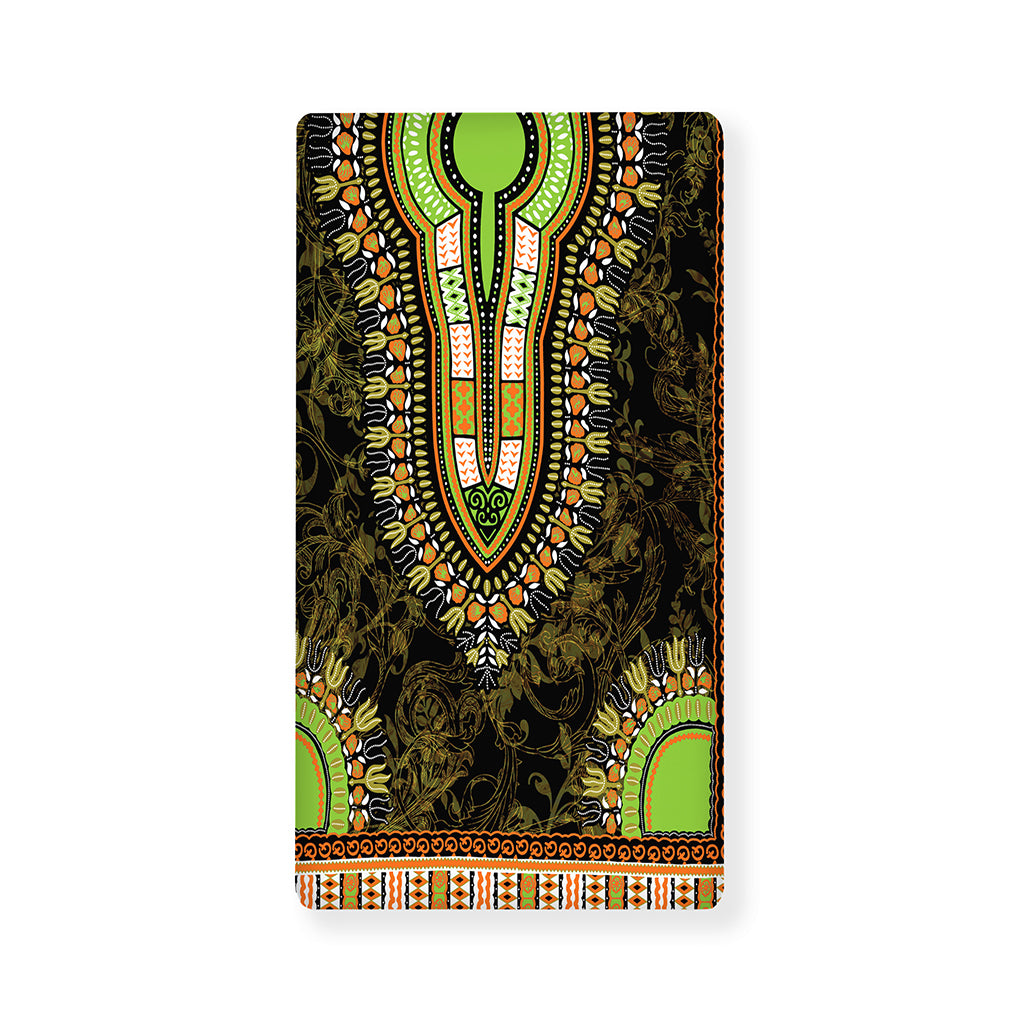 Orange And Black African Dashiki Print Baby Crib Sheet