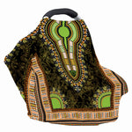 Orange And Black African Dashiki Print Baby Seat Cover