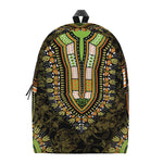 Orange And Black African Dashiki Print Backpack
