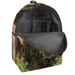 Orange And Black African Dashiki Print Backpack