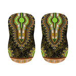 Orange And Black African Dashiki Print Bar Stool Covers