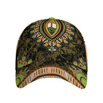 Orange And Black African Dashiki Print Baseball Cap