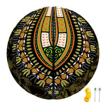 Orange And Black African Dashiki Print Basketball