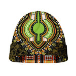 Orange And Black African Dashiki Print Beanie