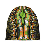 Orange And Black African Dashiki Print Beanie