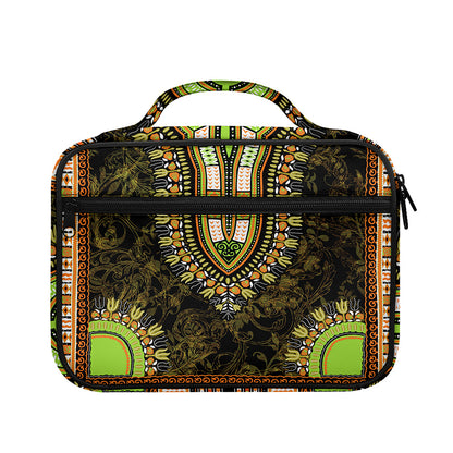Orange And Black African Dashiki Print Briefcase Bible Bag