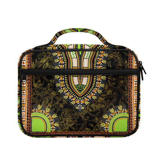 Orange And Black African Dashiki Print Briefcase Bible Bag