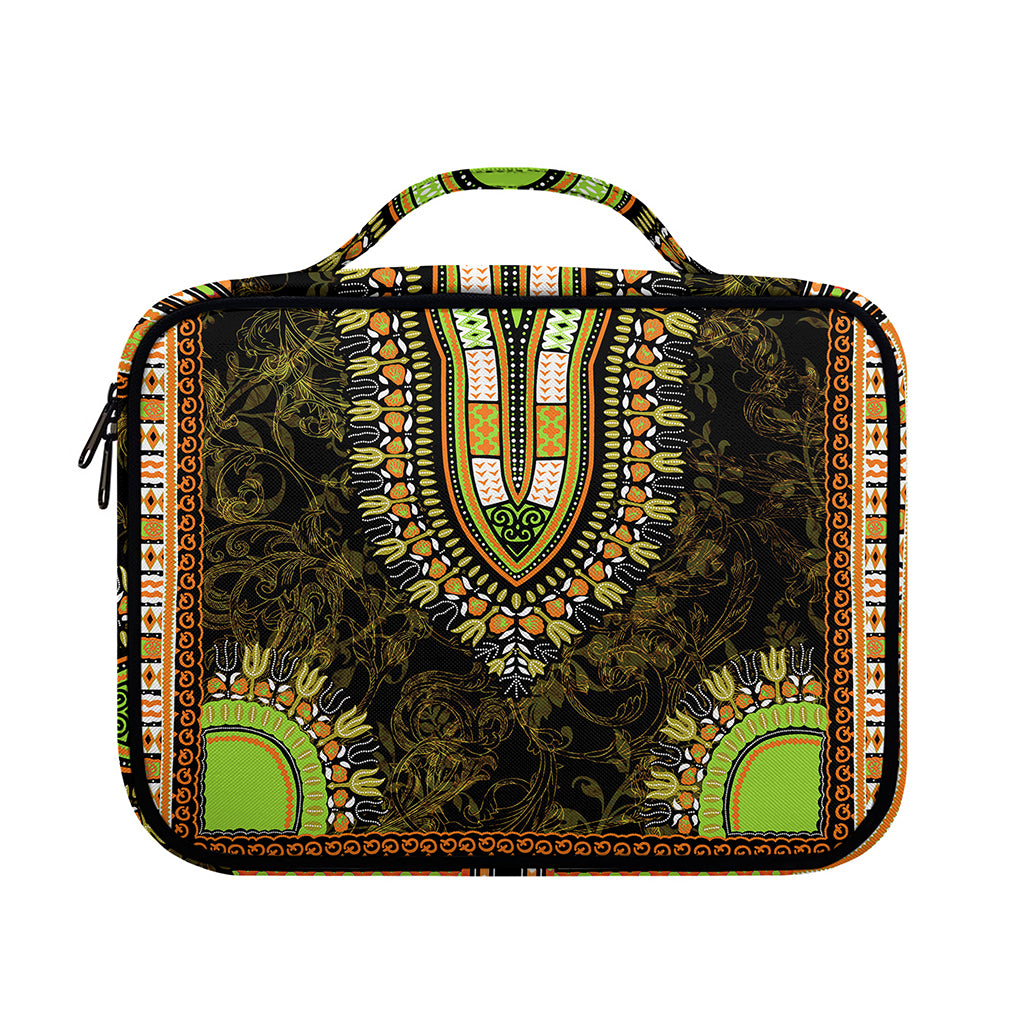 Orange And Black African Dashiki Print Briefcase Bible Bag