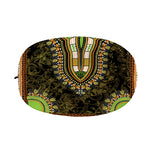 Orange And Black African Dashiki Print Car Side Mirror Covers
