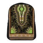 Orange And Black African Dashiki Print Casual Backpack