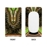 Orange And Black African Dashiki Print Changing Pad Cover