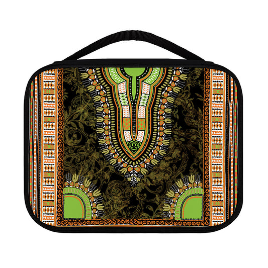 Orange And Black African Dashiki Print Classic Bible Case
