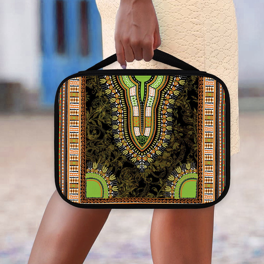 Orange And Black African Dashiki Print Classic Bible Case