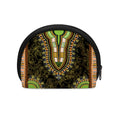 Orange And Black African Dashiki Print Coin Purse