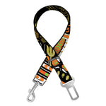 Orange And Black African Dashiki Print Dog Seat Belt