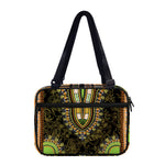 Orange And Black African Dashiki Print Double Strap Bible Bag