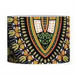 Orange And Black African Dashiki Print Drum Lamp Shade