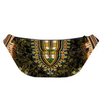 Orange And Black African Dashiki Print Fanny Pack
