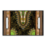 Orange And Black African Dashiki Print Golf Cart Seat Cover