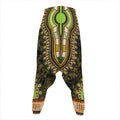 Orange And Black African Dashiki Print Hammer Pants
