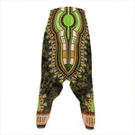 Orange And Black African Dashiki Print Hammer Pants