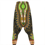 Orange And Black African Dashiki Print Hammer Pants