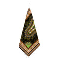 Orange And Black African Dashiki Print Hand Towel
