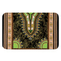 Orange And Black African Dashiki Print Indoor Door Mat