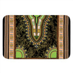 Orange And Black African Dashiki Print Indoor Door Mat