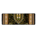 Orange And Black African Dashiki Print Long Kitchen Mat
