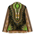 Orange And Black African Dashiki Print Men's Blazer