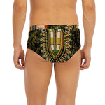 Orange And Black African Dashiki Print Men's Briefs