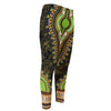 Orange And Black African Dashiki Print Men's Compression Pants