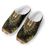 Orange And Black African Dashiki Print Mesh Casual Shoes