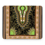 Orange And Black African Dashiki Print Mouse Pad
